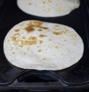 Warming the tortilla