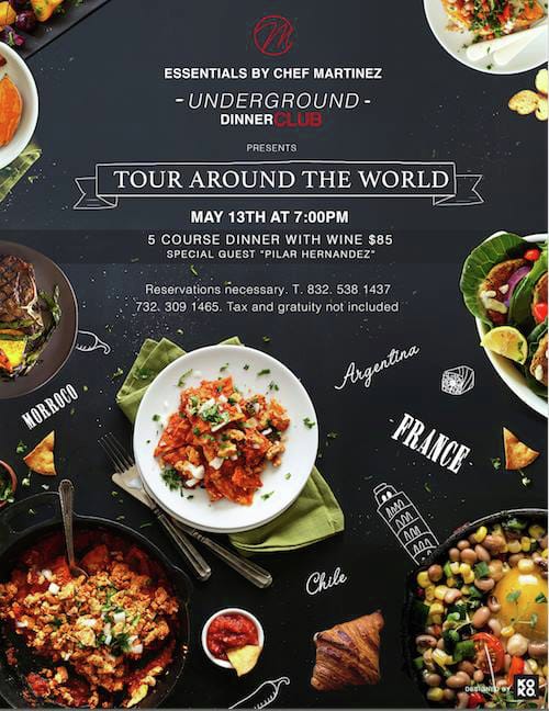 Comida Chilena en Houston: Underground Dinner Club