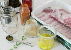 Ingredients for costillar.