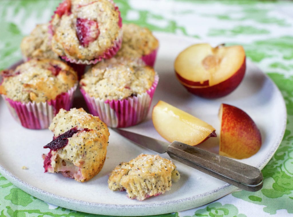 Muffins de ciruela y amapola