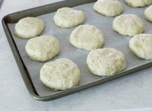 Baking pan with the potato bread.