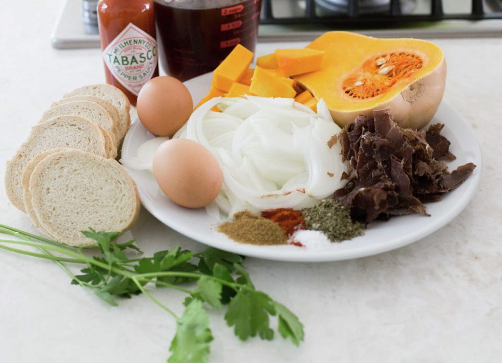 Ingredients for valdiviano