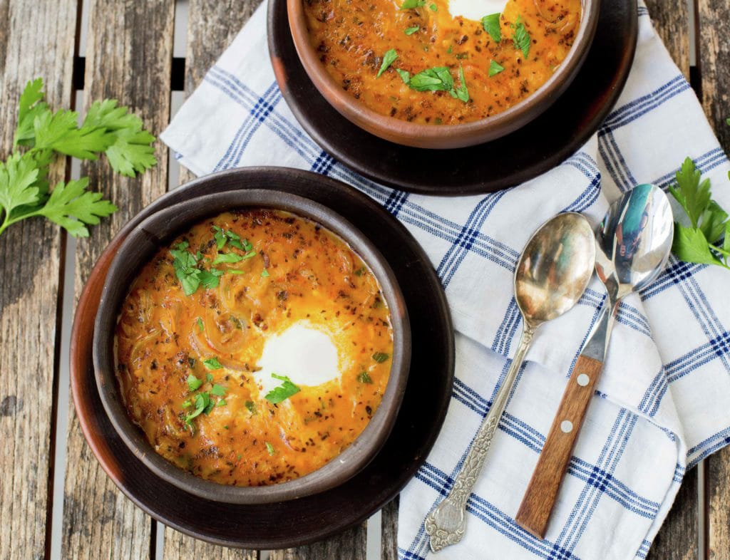 Valdiviano, Chilean onion soup