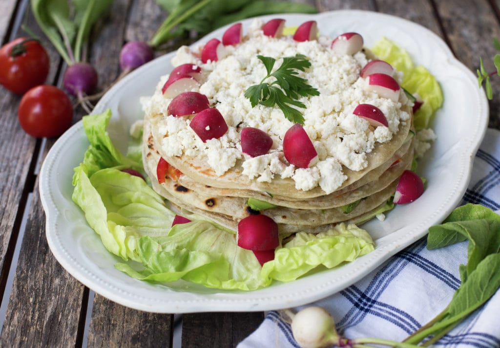 Veggie Tortilla Cake