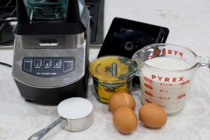 Ingredients for lucuma leche asada