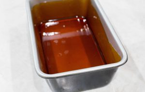 caramel in a pan