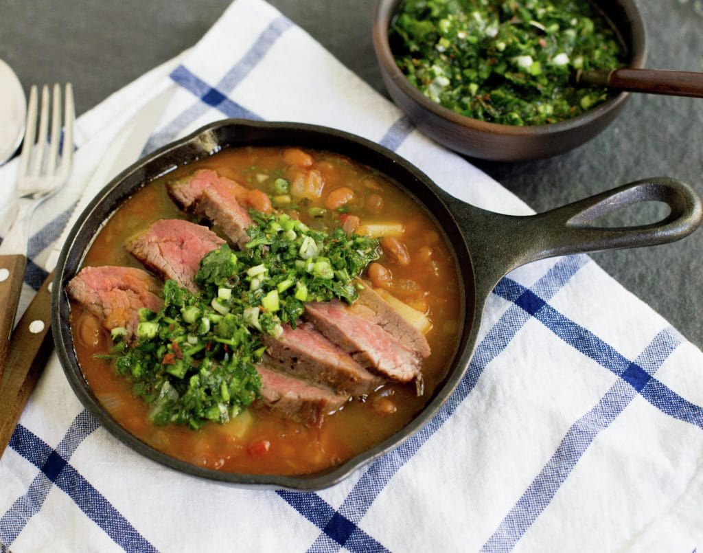 Chimichurri & Seared Steak Stew