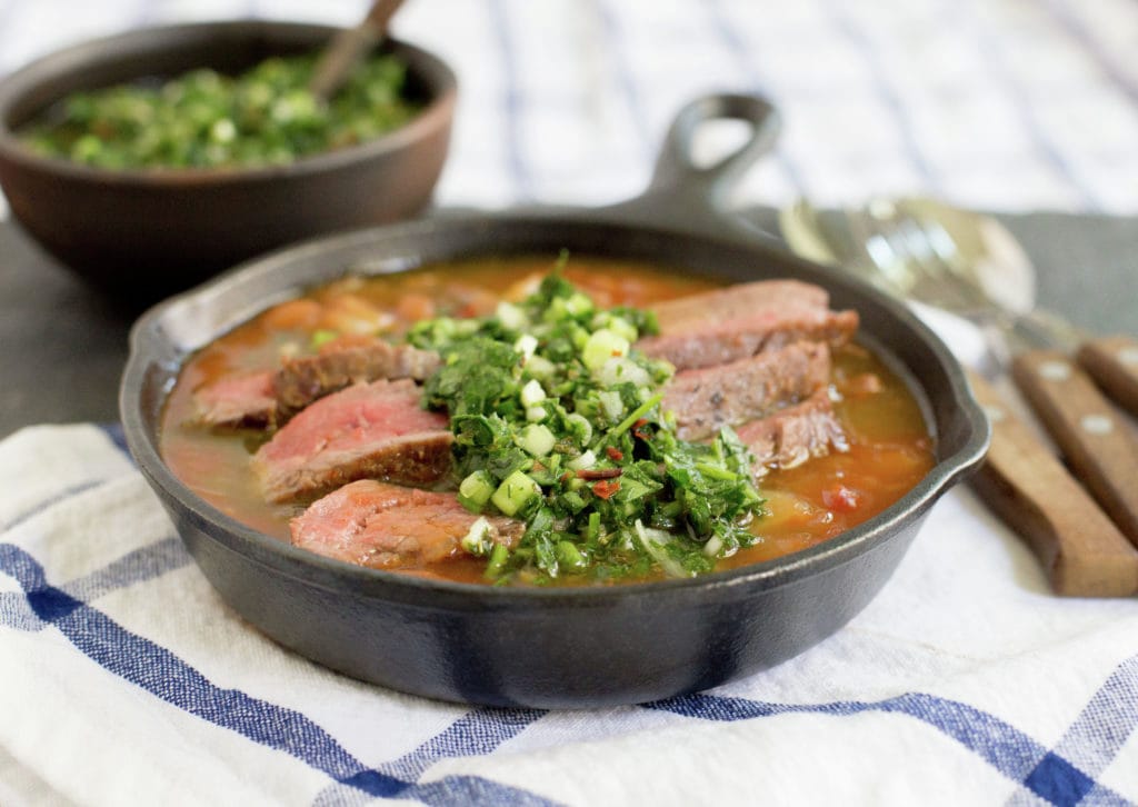 Chimichurri & Seared Steak Stew