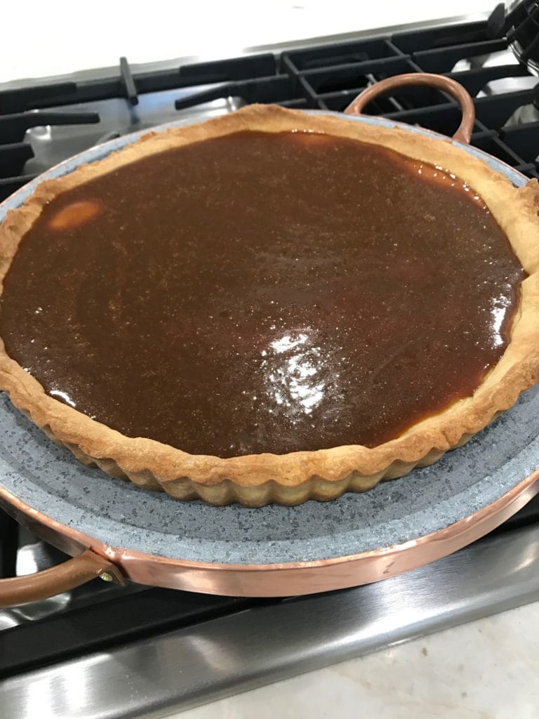 Tarta de choclate y caramelo