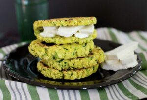 Zucchini arepas.