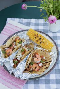 Grilled Seafood Tacos.