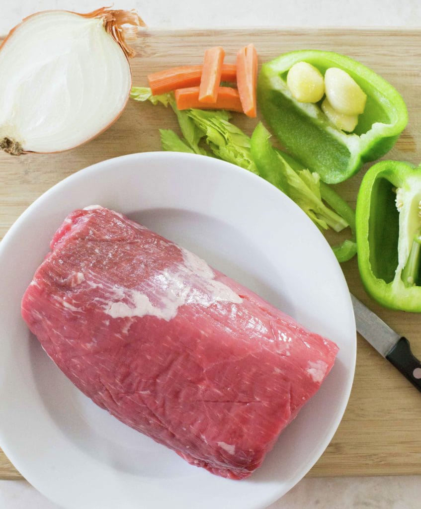 Chilean Eye Of Round Pot Roast Carne Mechada Pilar S Chilean Food Garden