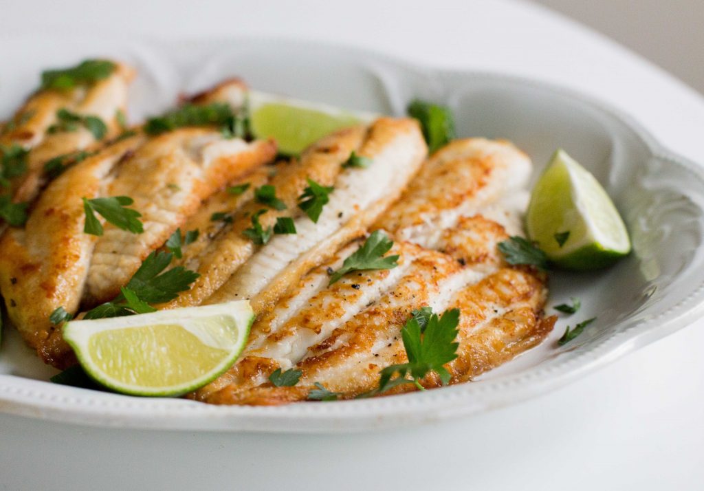 Sautéed White Fish Pan-fried Hake
