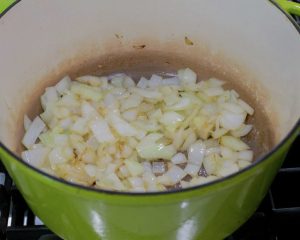 Onions browning