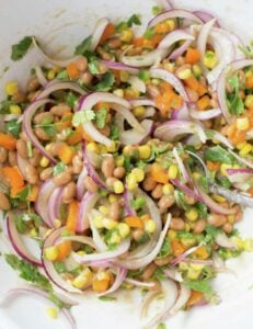 Bean salad.