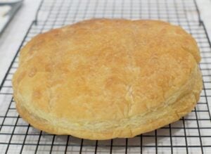 Baked puff pastry