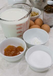 Ingredients for leche nevada