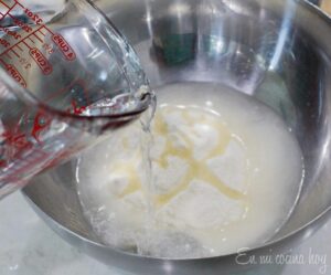 Water and masa arepas