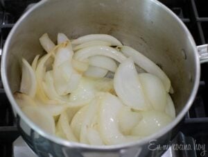 Onion sautéed