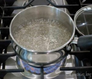 boiling water