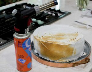 blow torched cake