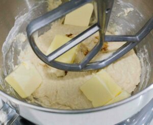 Add butter to the dough