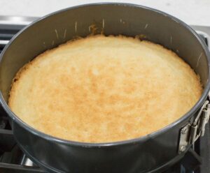 baked kuchen dough