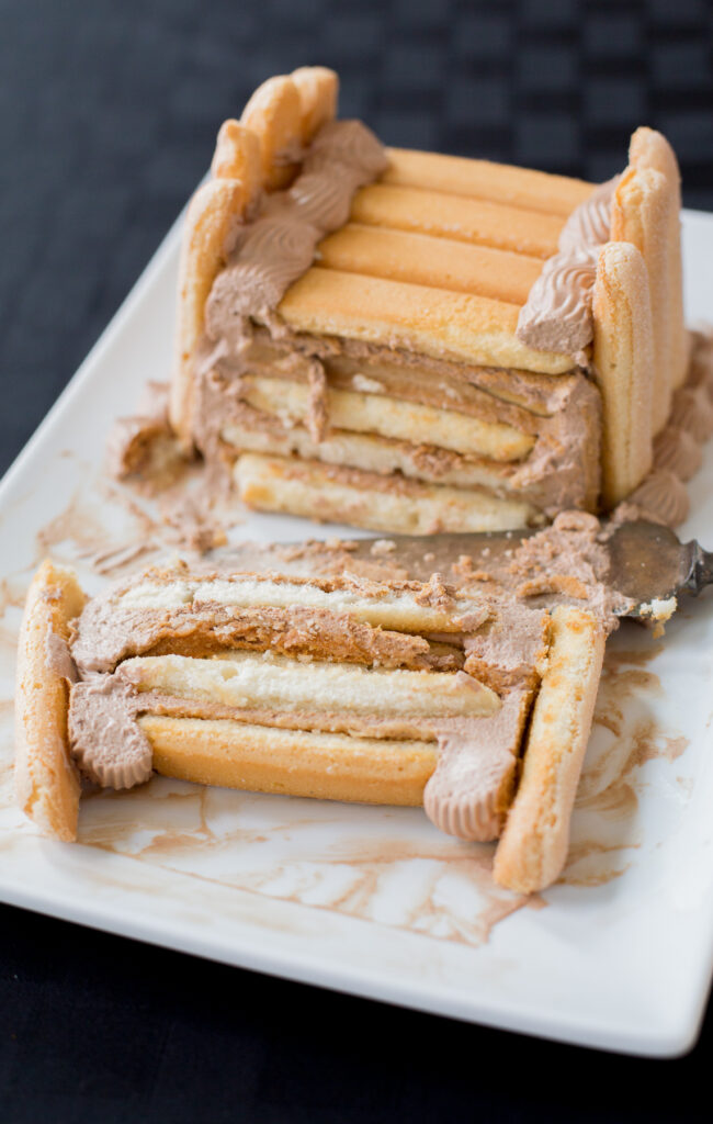 Chocolate Ladyfingers Icebox Cake
