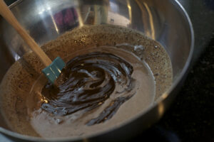 Ganache in process