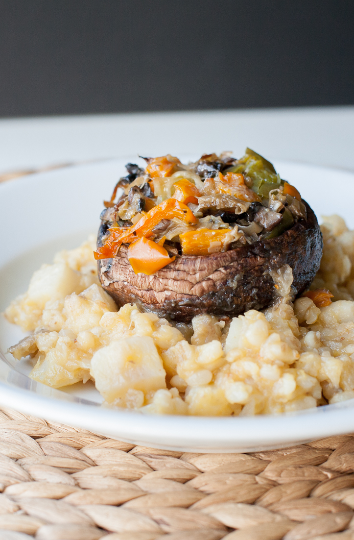 Mushrooms Stuffed with Sausage - Pilar's Chilean Food & Garden