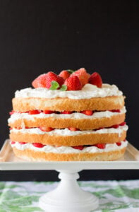 Torta de frutillas con Crema Strawberry and Cream Cake