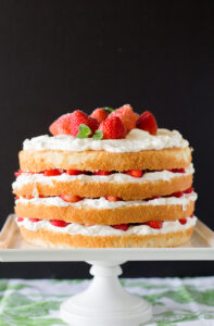 Torta de frutillas con Crema Strawberry and Cream Cake