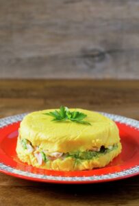 Peruvian Seafood Causa.