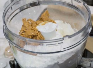 Ingredients in the food processor