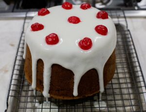 Fruitcake decorated