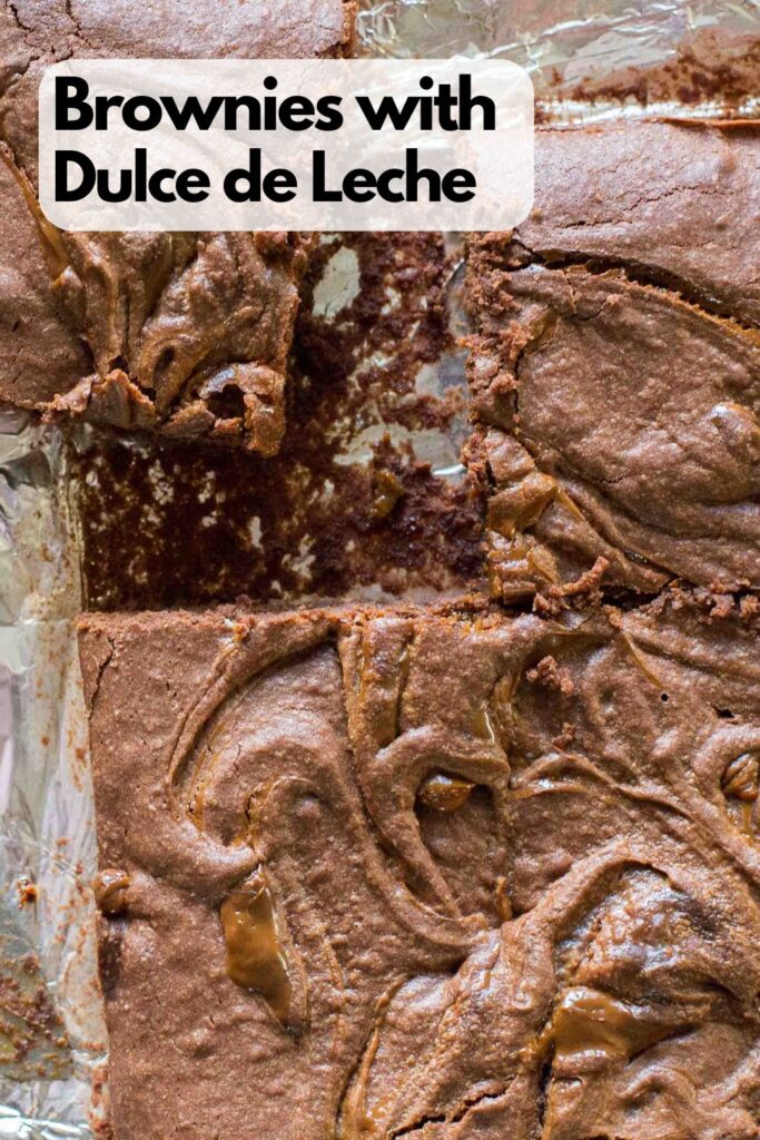 Brownies with Dulce de Leche