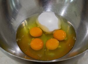 Eggs and yogurt