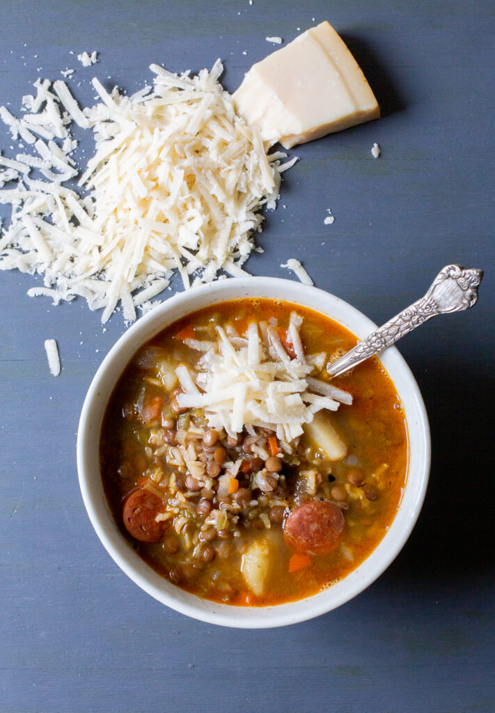 Chilean lentil soup