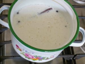 Cooked Arroz con leche.