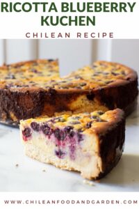 Chilean Ricotta Blueberry Kuchen