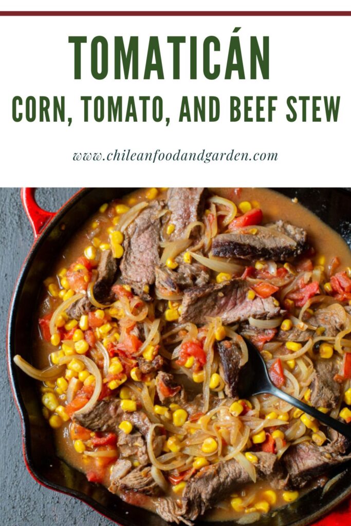 Tomaticán Corn, Tomato, and Beef Stew