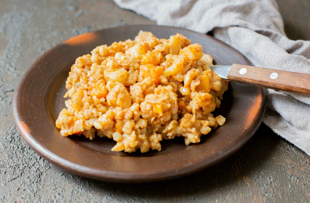 Chilean Papas con Mote, Potatoes and wheat berries