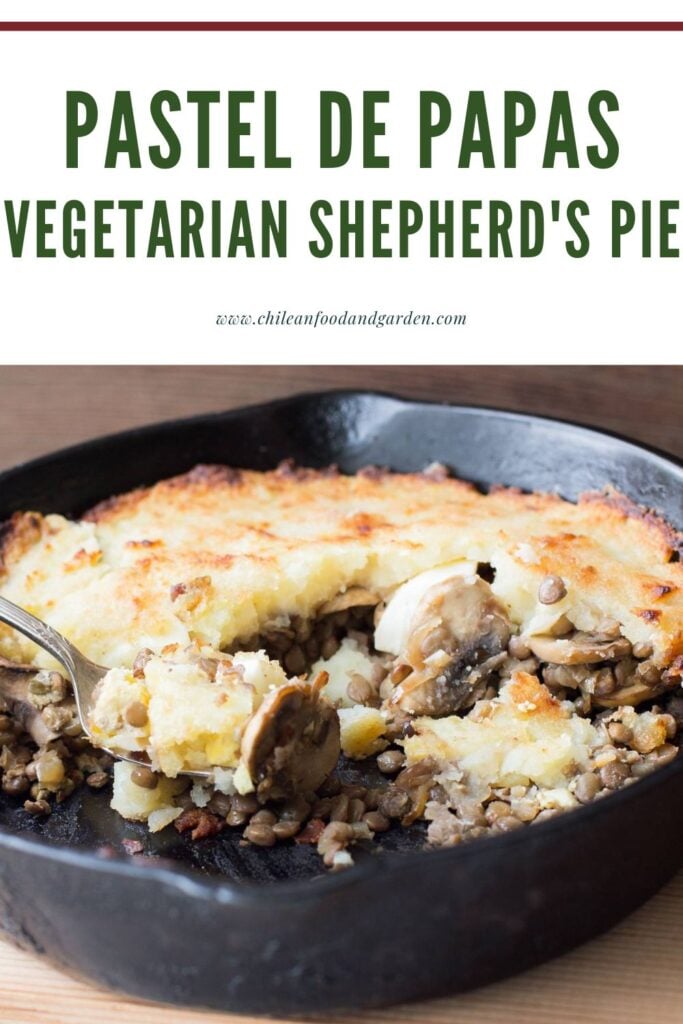 Pin for Pastel de Papas Vegetariano
Chilean Vegetarian Shepherd's Pie