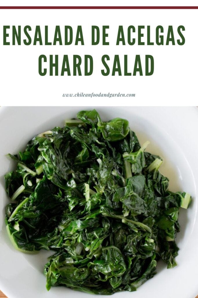 Pin for Ensalada de Acelgas Swiss Chard Salad