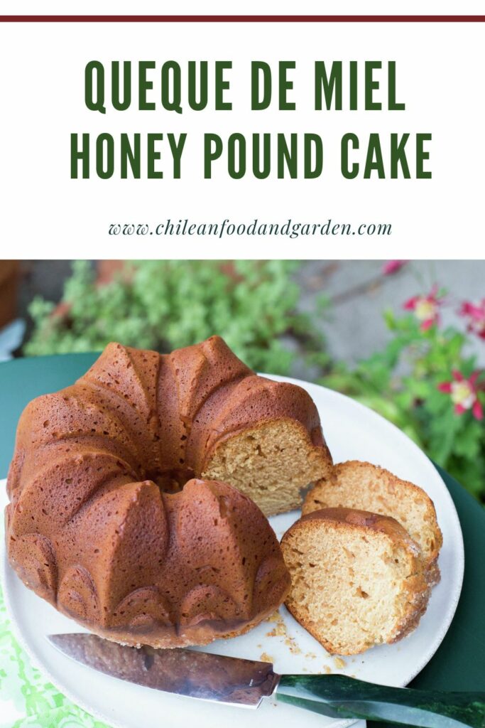 Pin for Queque de miel Honey Pound Cake