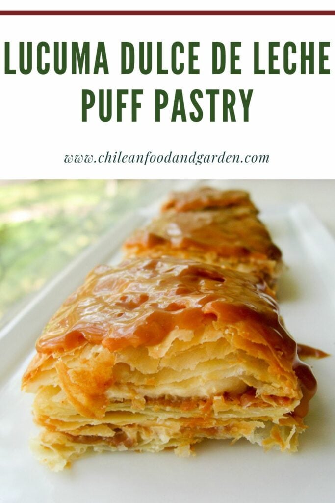 Pin for Lucuma Dulce de Leche Puff Pastry