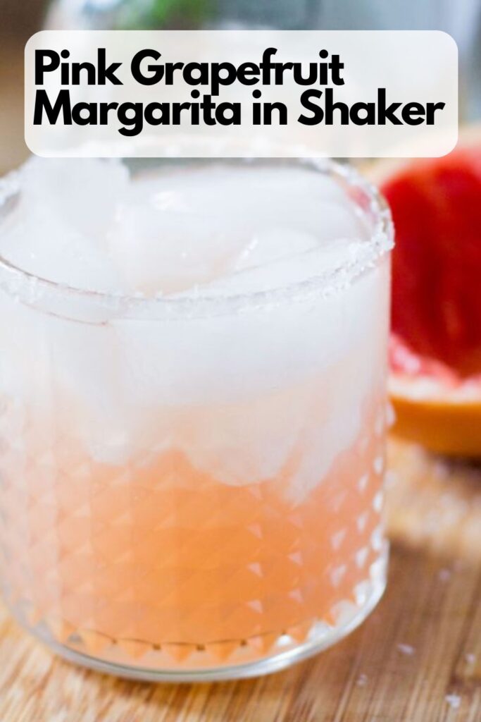 Pink Grapefruit Margarita in Shaker