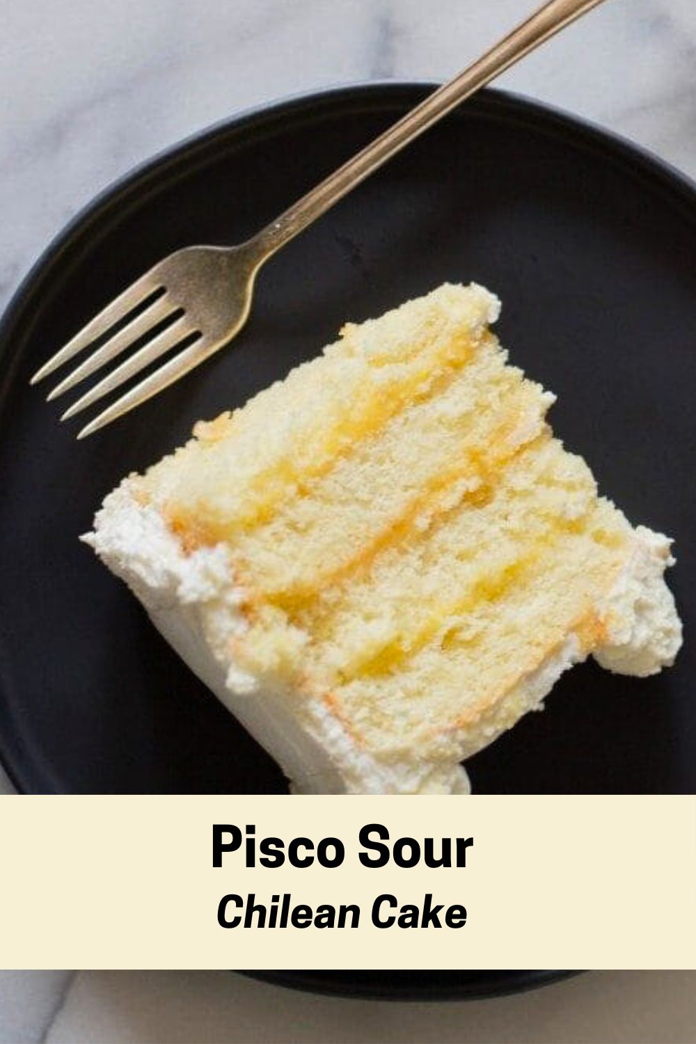 Pisco Sour Cake Pin