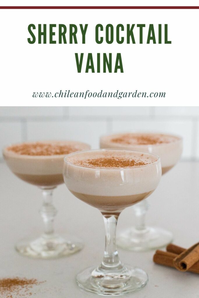 Pin image for Sherry Cocktail or Chilean Vaina