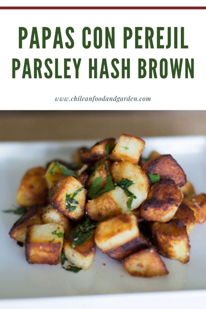 Pin for Papas con Perejil Parsley Hash Brown